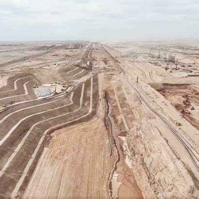 Video reveals construction progressing on The Line in Neom.